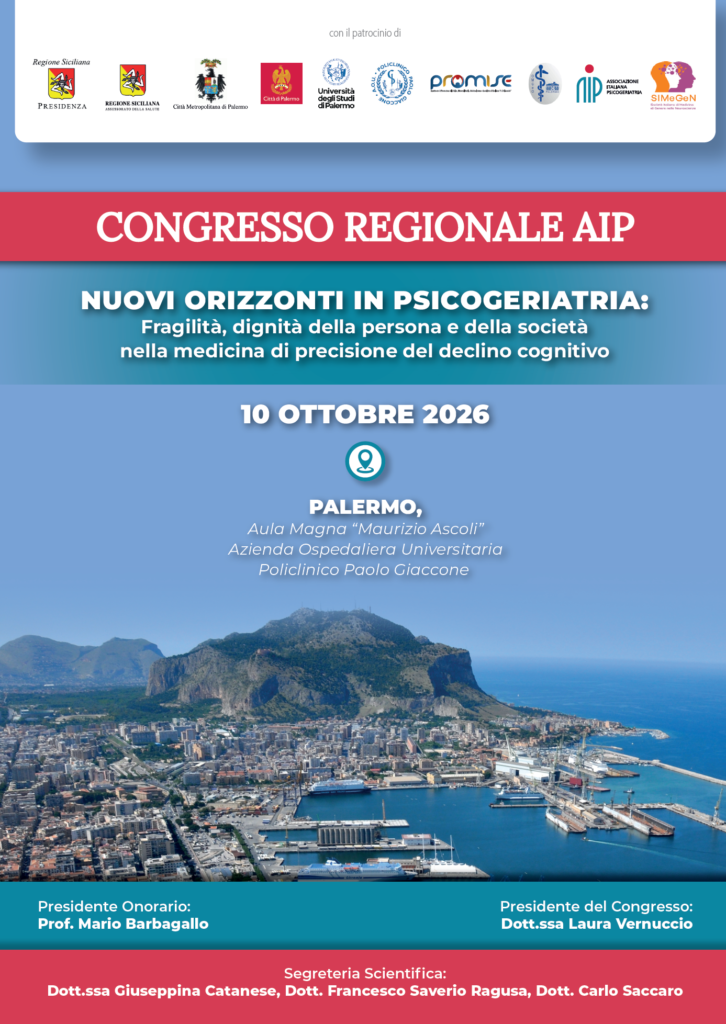 CONGRESSO REGIONALE AIP: NUOVI ORIZZONTI IN PSICOGERIATRIA